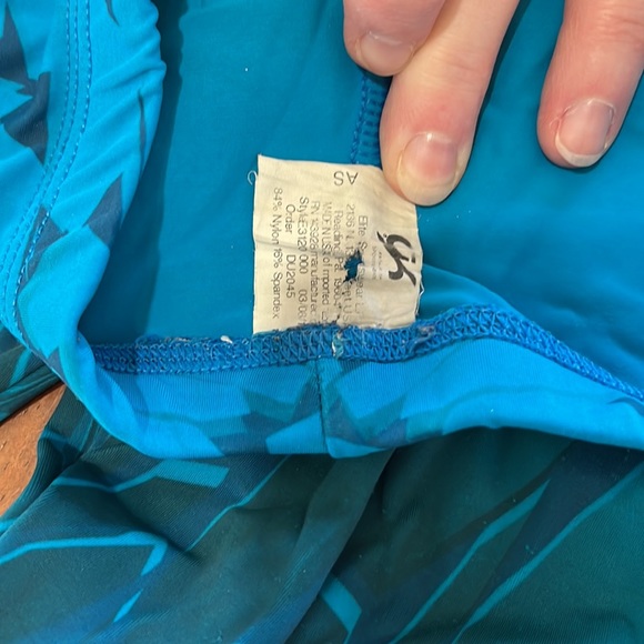 4/50% off | Athletic Geometric Blue Leggings - Picture 6 of 7